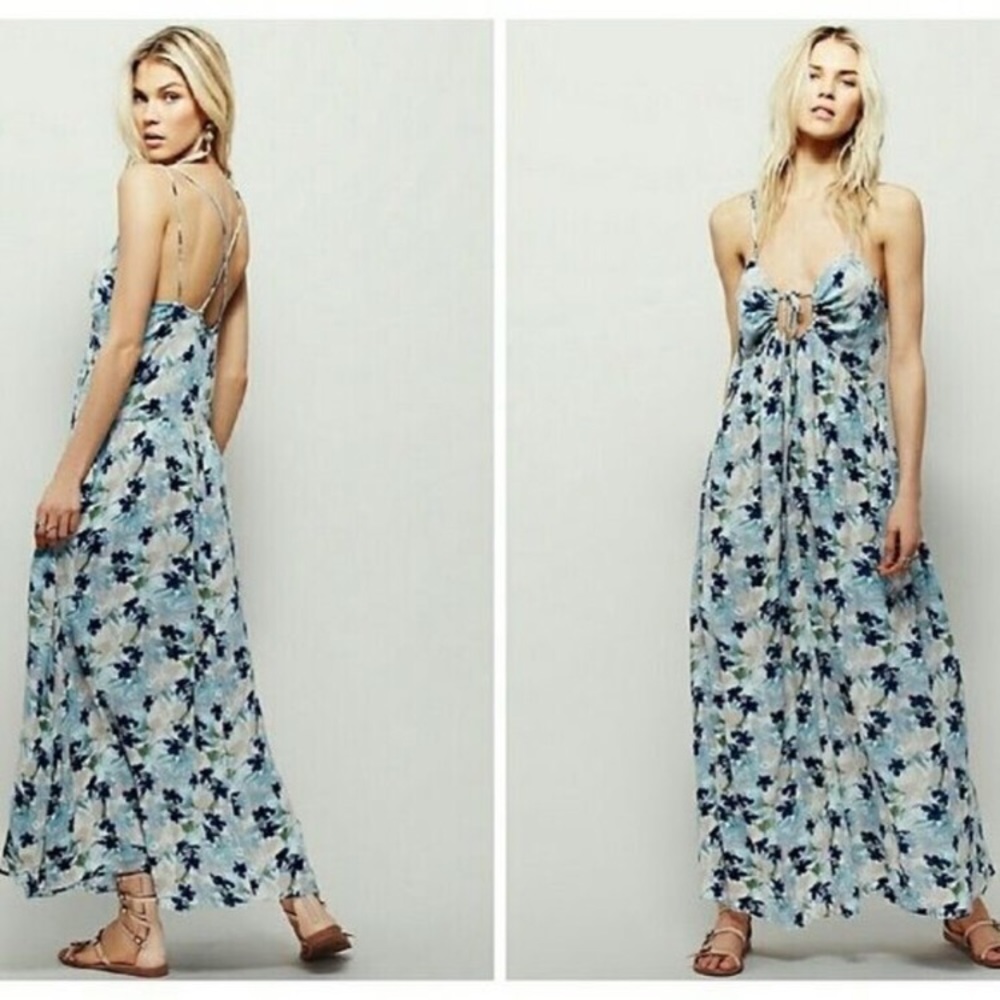 Free people mulberry maxi flow dress